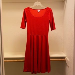 LIKE NEW LuLaRoe Red Dress